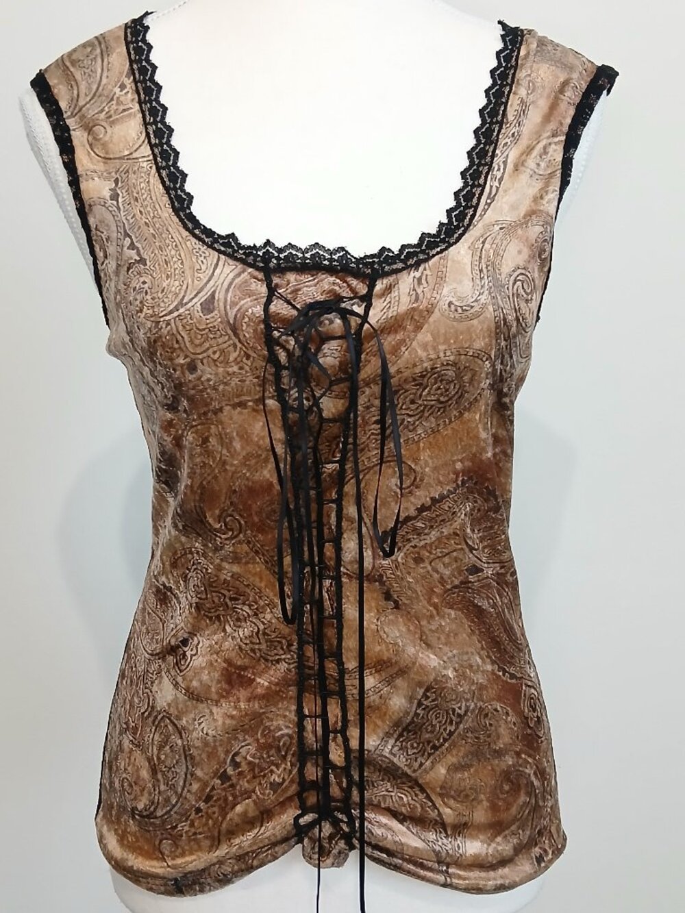 Le Chateau Vintage Y2K Corset Style Tank Top Size Medium